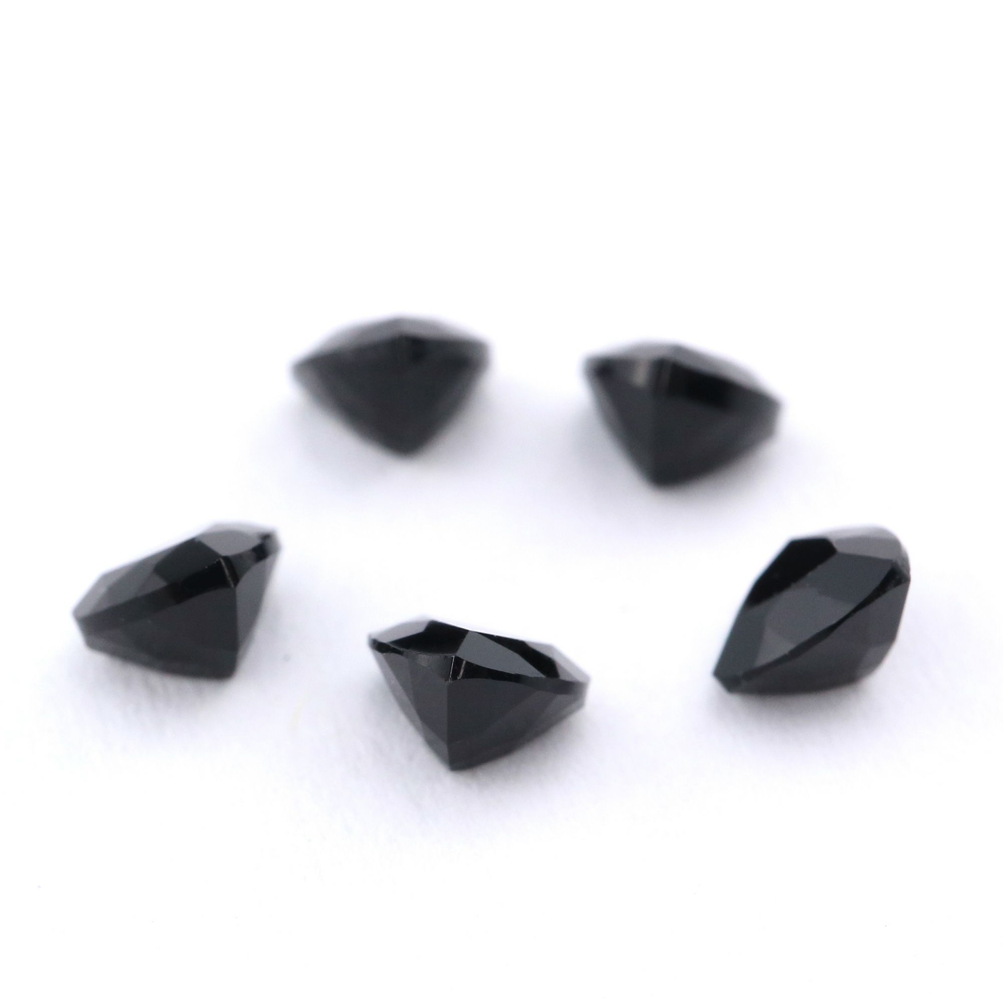 5Pcs 4MM Natural Trillion Black Onyx Faceted Cut Triangle Loose Gemstone Nature Semi Precious Stone DIY Jewelry Supplies 4160028 - Click Image to Close